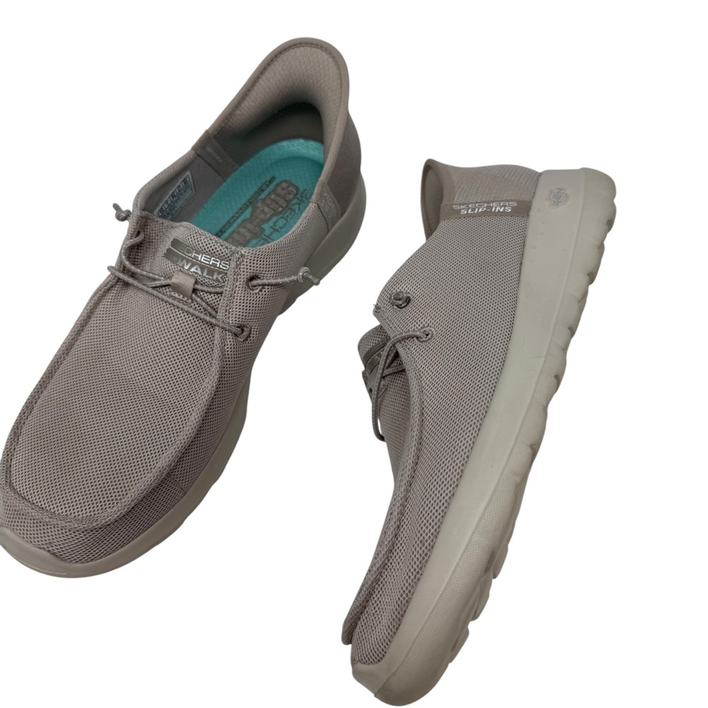 SKECHERS Women’s Size 10 Slip-ins GO WALK Sneakers Taupe beige shoes Excellent